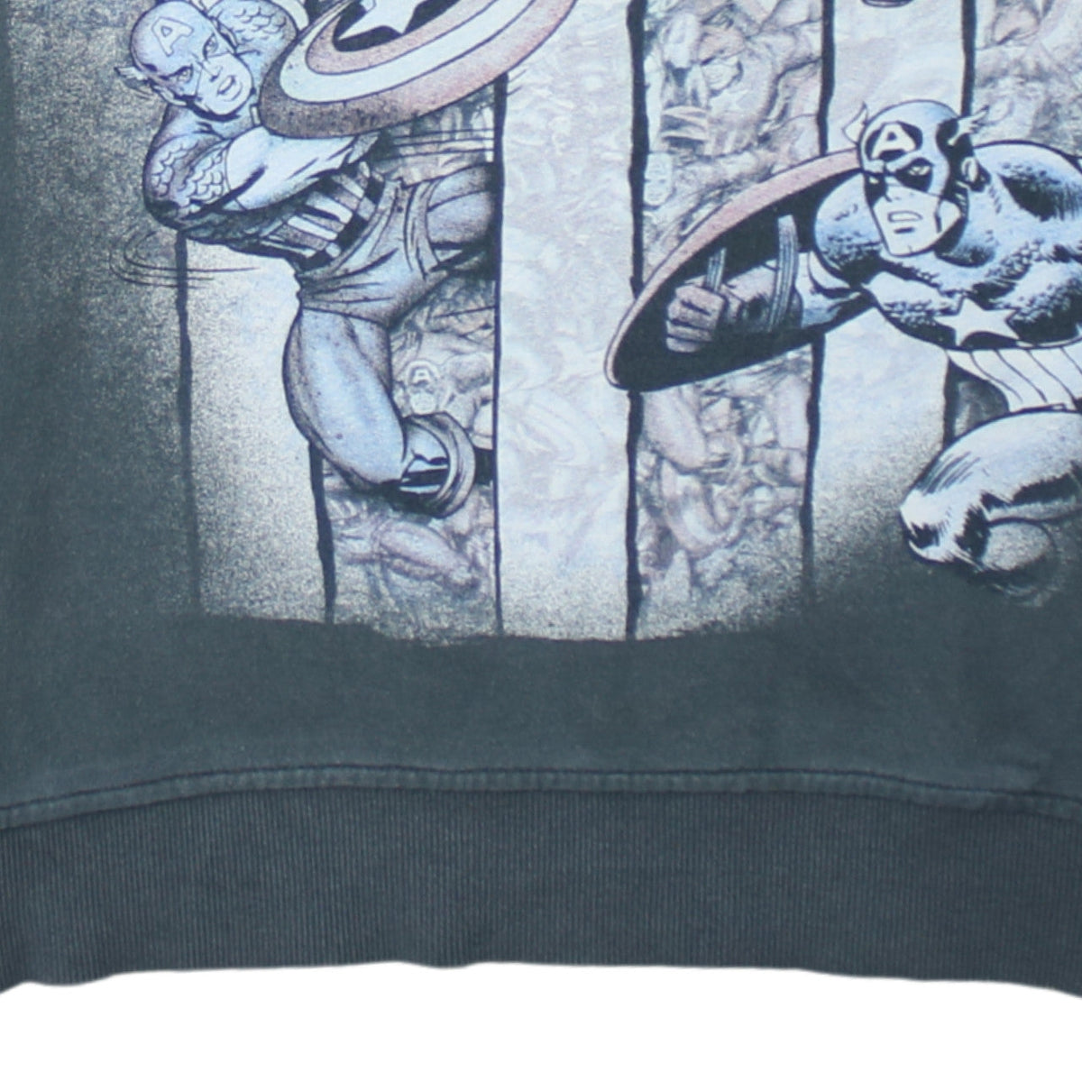 Cedarwood State Men’s Grey Captain America Comic Sweatshirt L