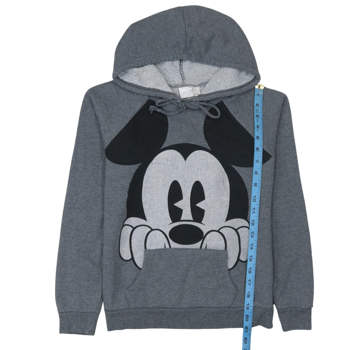 Disney Women's Grey Pullover Hoodie Small Mickey Mouse Graphic