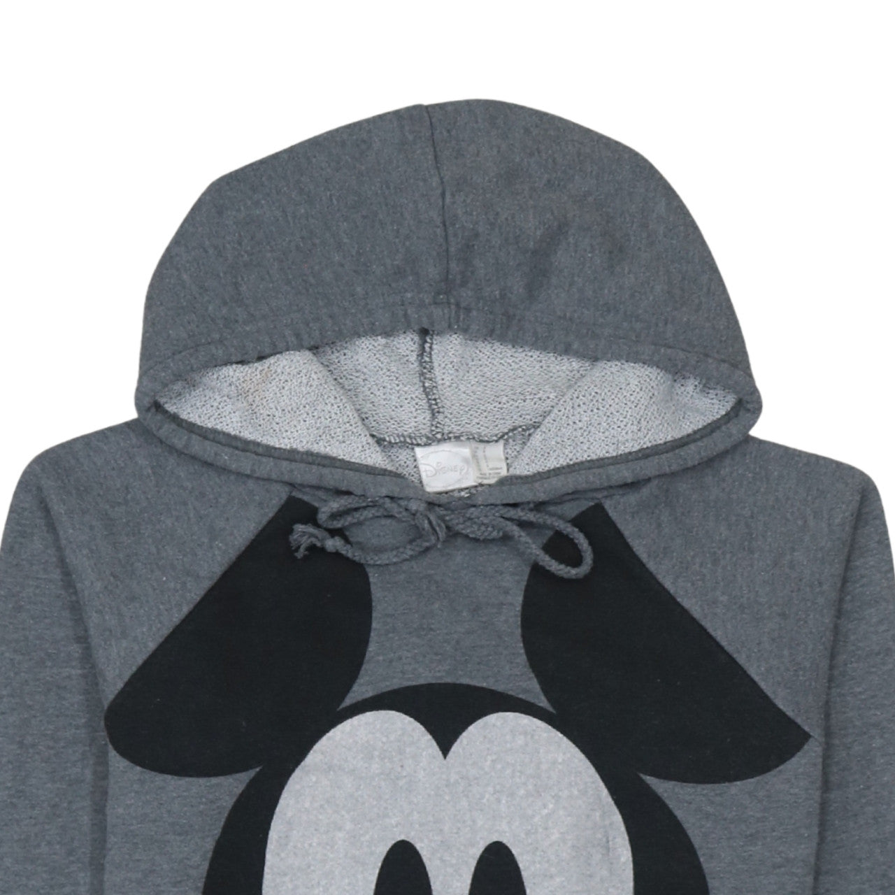 Disney Women's Grey Pullover Hoodie Small Mickey Mouse Graphic