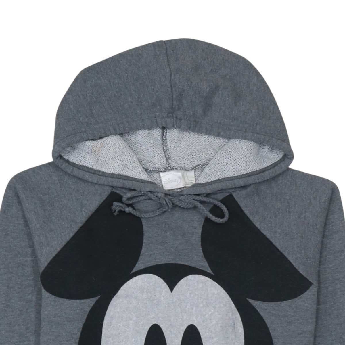 Disney Women's Grey Pullover Hoodie Small Mickey Mouse Graphic