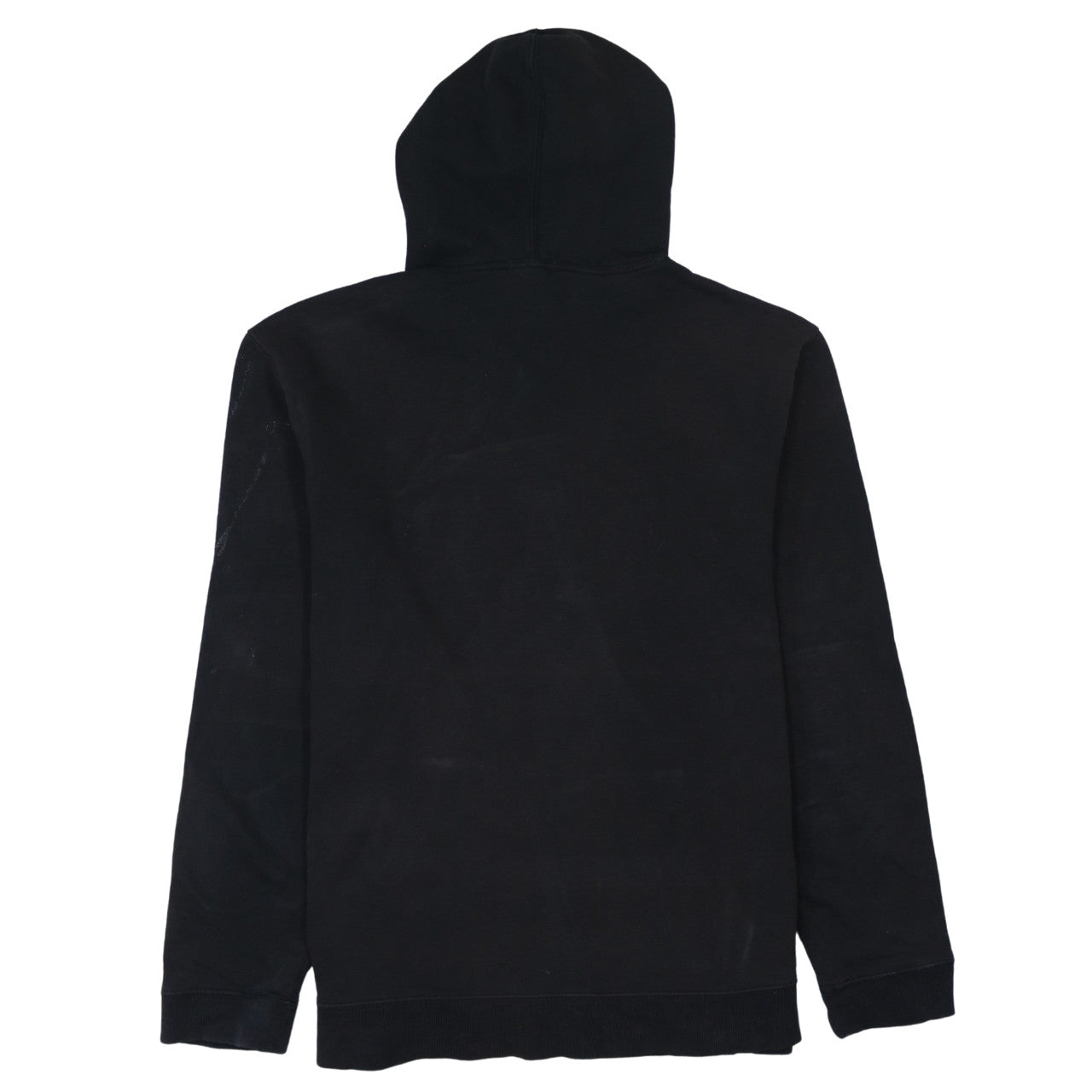 GAP Mens Black Pullover Hoodie L Logo Fleece Sweatshirt