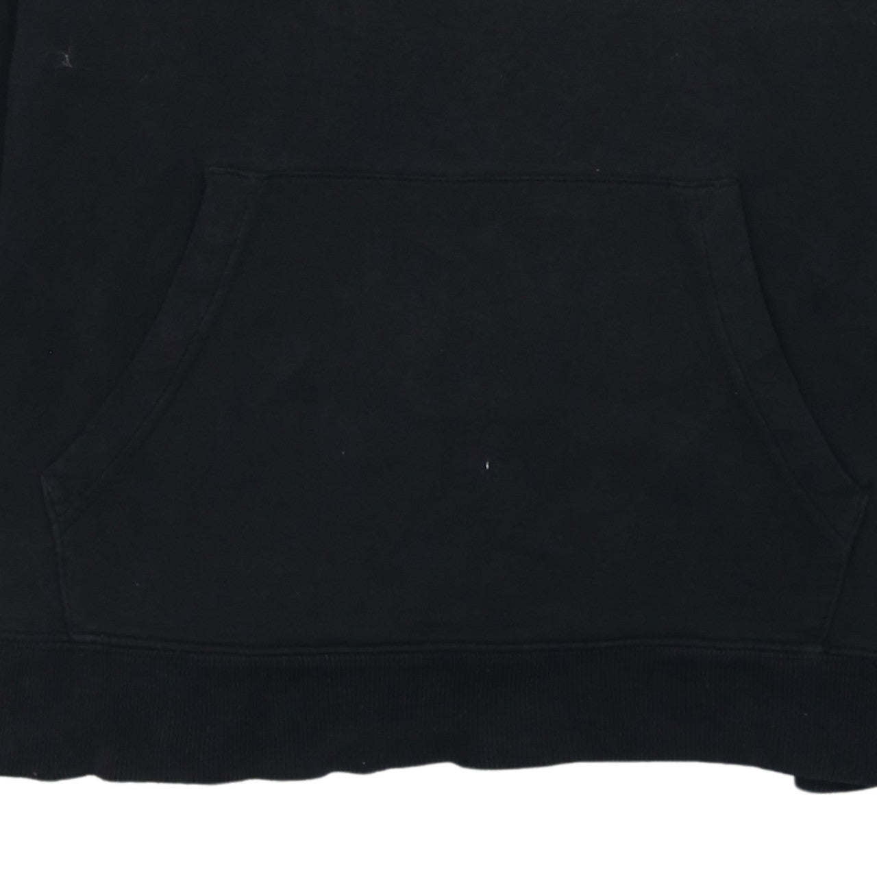 GAP Mens Black Pullover Hoodie L Logo Fleece Sweatshirt