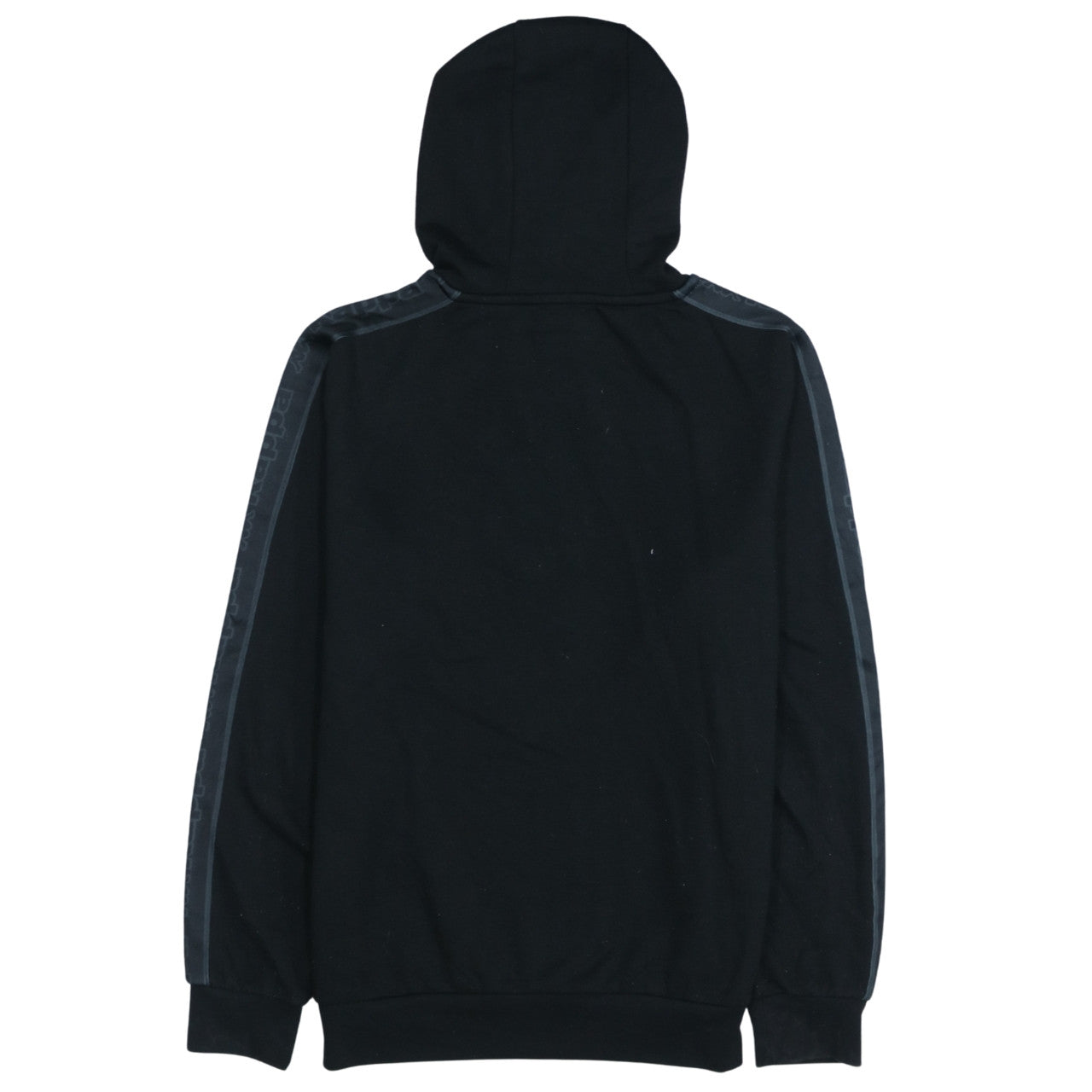 Kappa Men's Black Medium Pullover Hoodie with Logo Detail