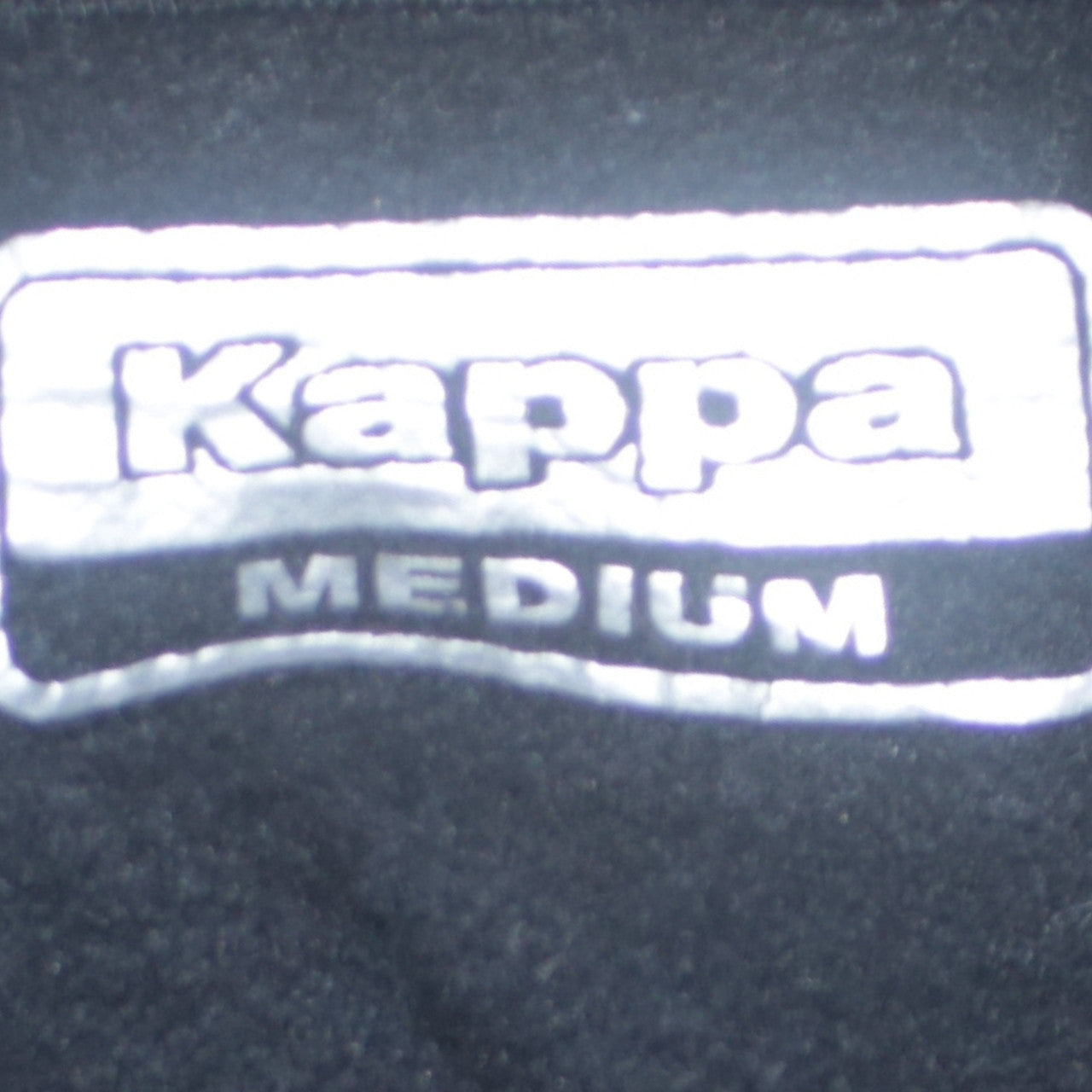 Kappa Men's Black Medium Pullover Hoodie with Logo Detail