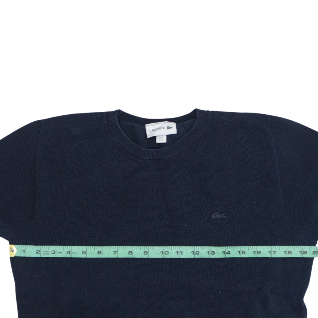 Lacoste Men's Blue Cotton Crew Neck Pullover Jumper Size S