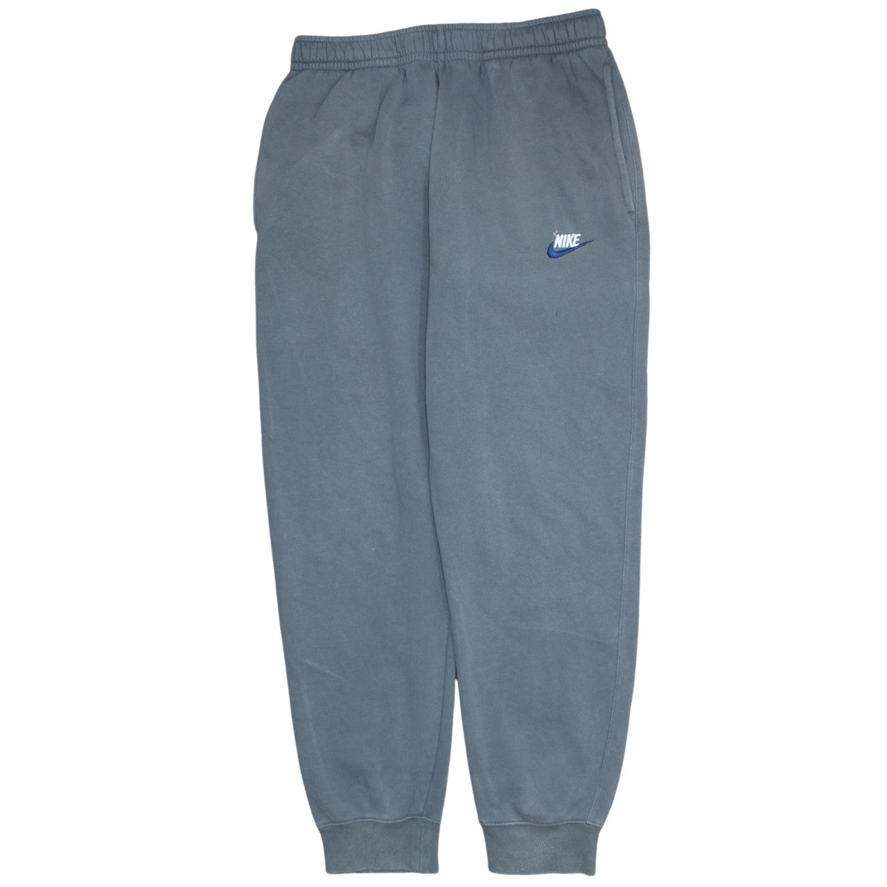 Nike Men Grey Sweatpants Regular Fit Fleece Joggers M