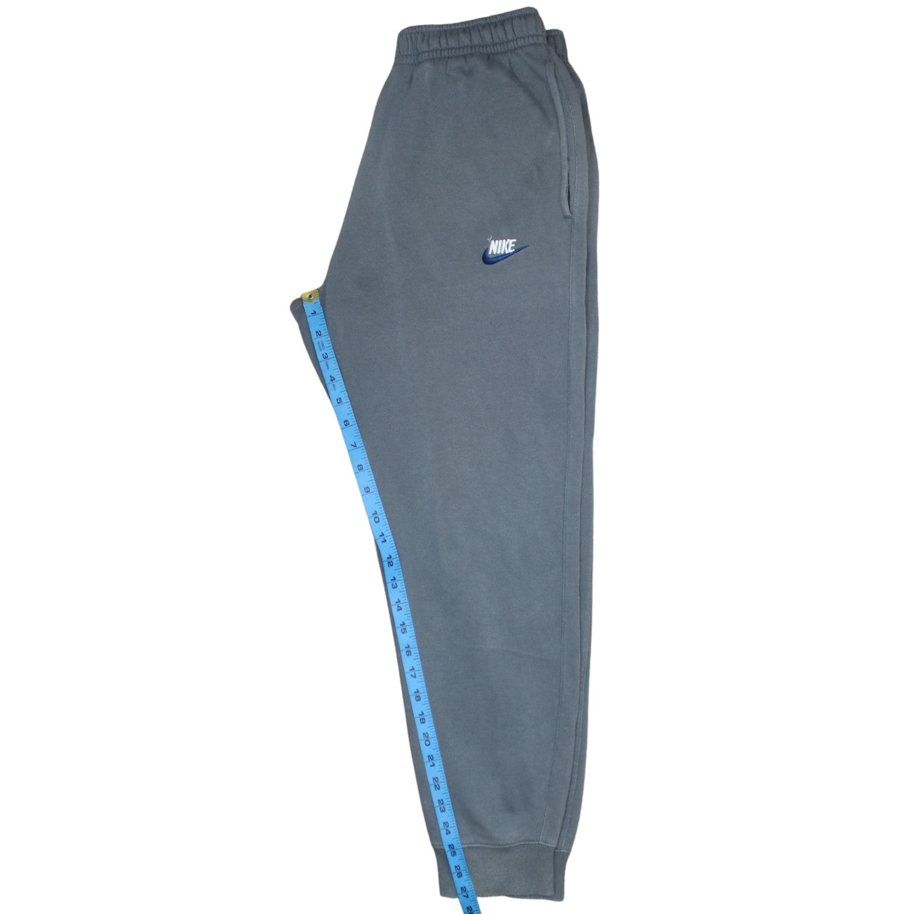 Nike Men Grey Sweatpants Regular Fit Fleece Joggers M