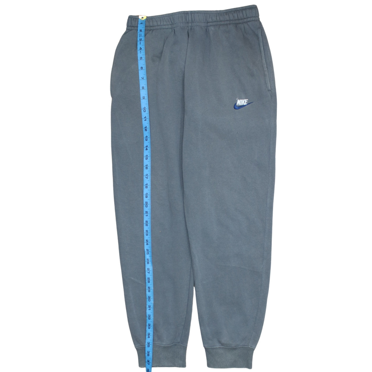 Nike Men Grey Sweatpants Regular Fit Fleece Joggers M
