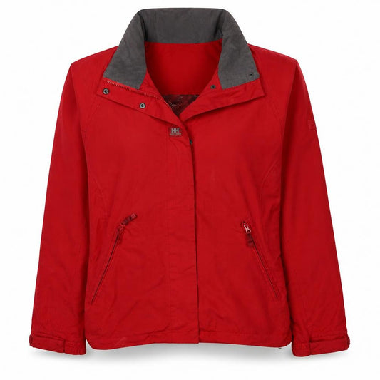 Helly Hansen Women's Red Waterproof Windbreaker Jacket M