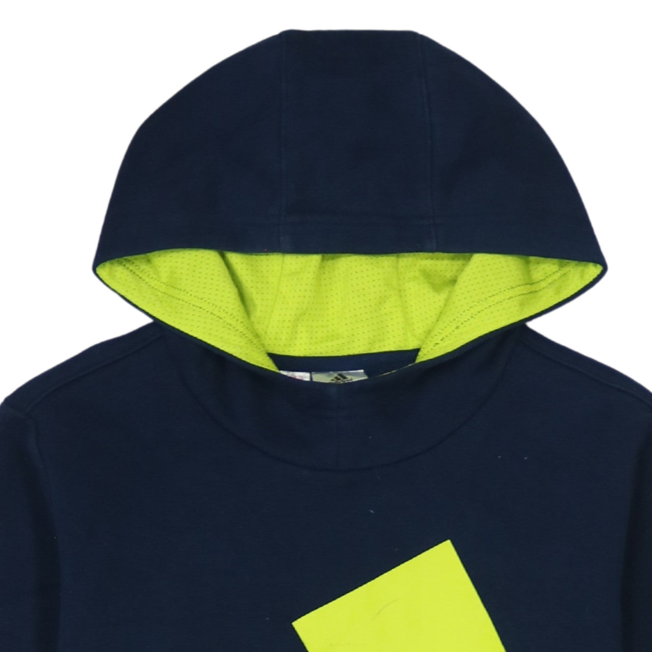 Adidas Boys Blue Pullover Hoodie Size 13-14 Years Graphic Logo Sweatshirt