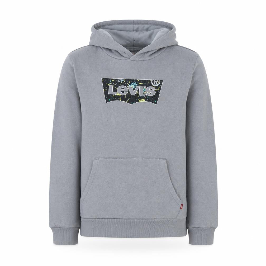 Levi's Boys Grey Pullover Hoodie 16 Years Graphic Print Fleece Sweatshirt