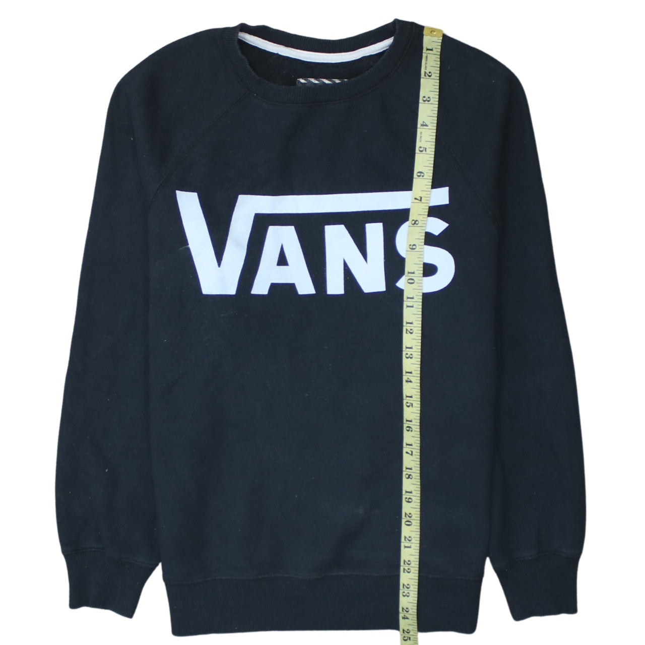 Vans Men's Black XS Crew Neck Pullover Sweatshirt