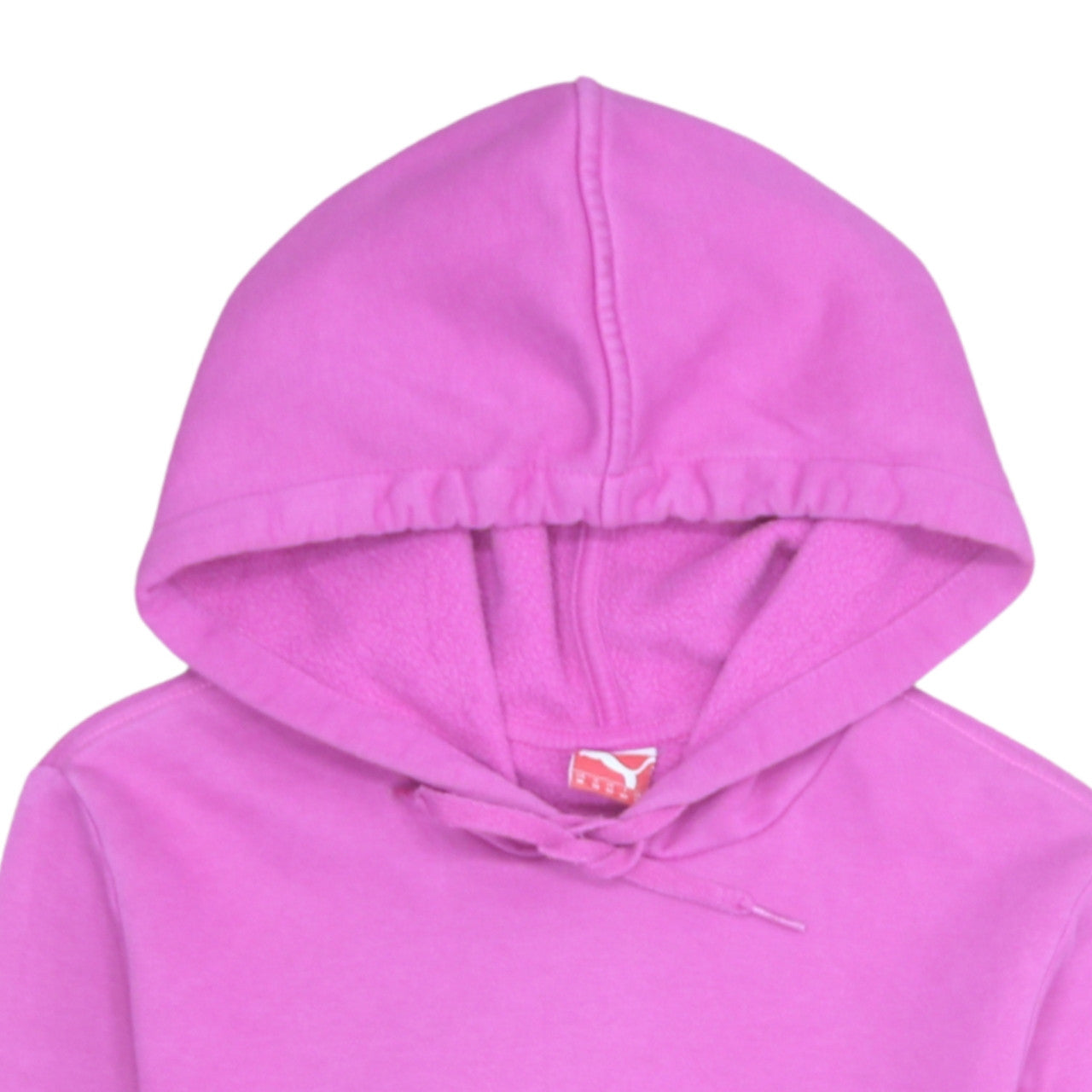 Puma Women Pink Pullover Hoodie UK 12 Cotton Blend Casual