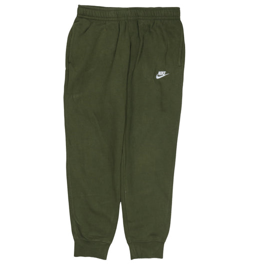 Nike Men's Green Jogger Sweatpants M Regular Fit Fleece