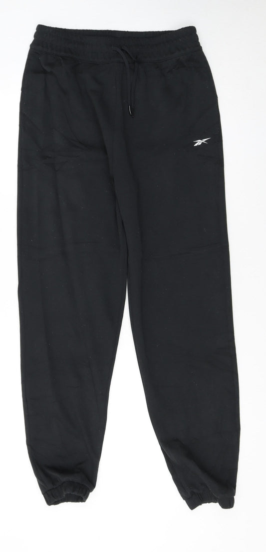 Reebok Men's Black Jogger Sweatpants M Regular Fit Activewear Trousers