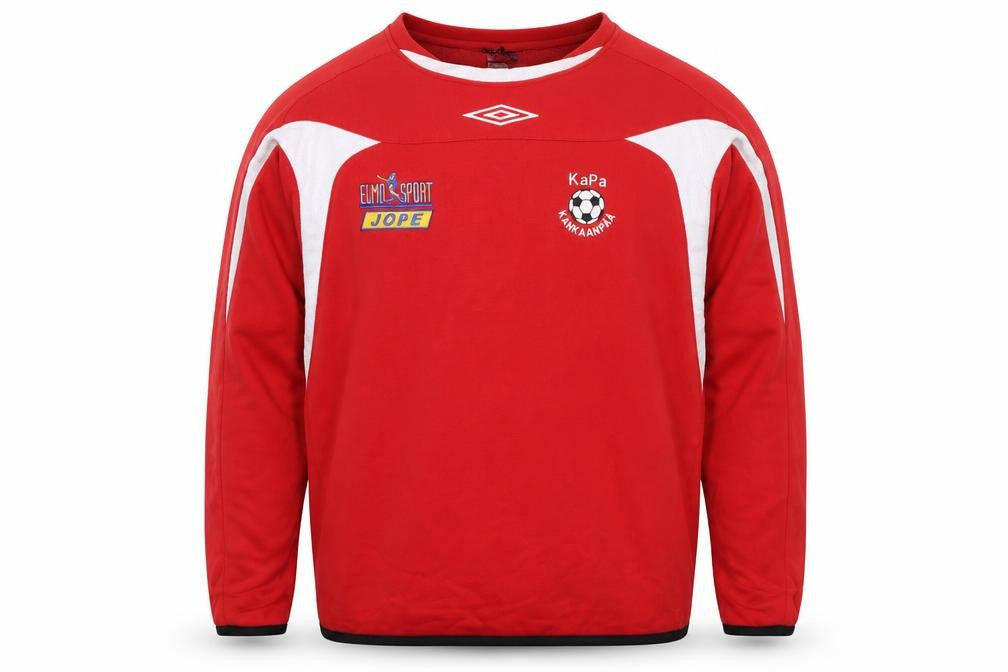 Umbro Men's Red Crew Neck Pullover Football Sweatshirt M
