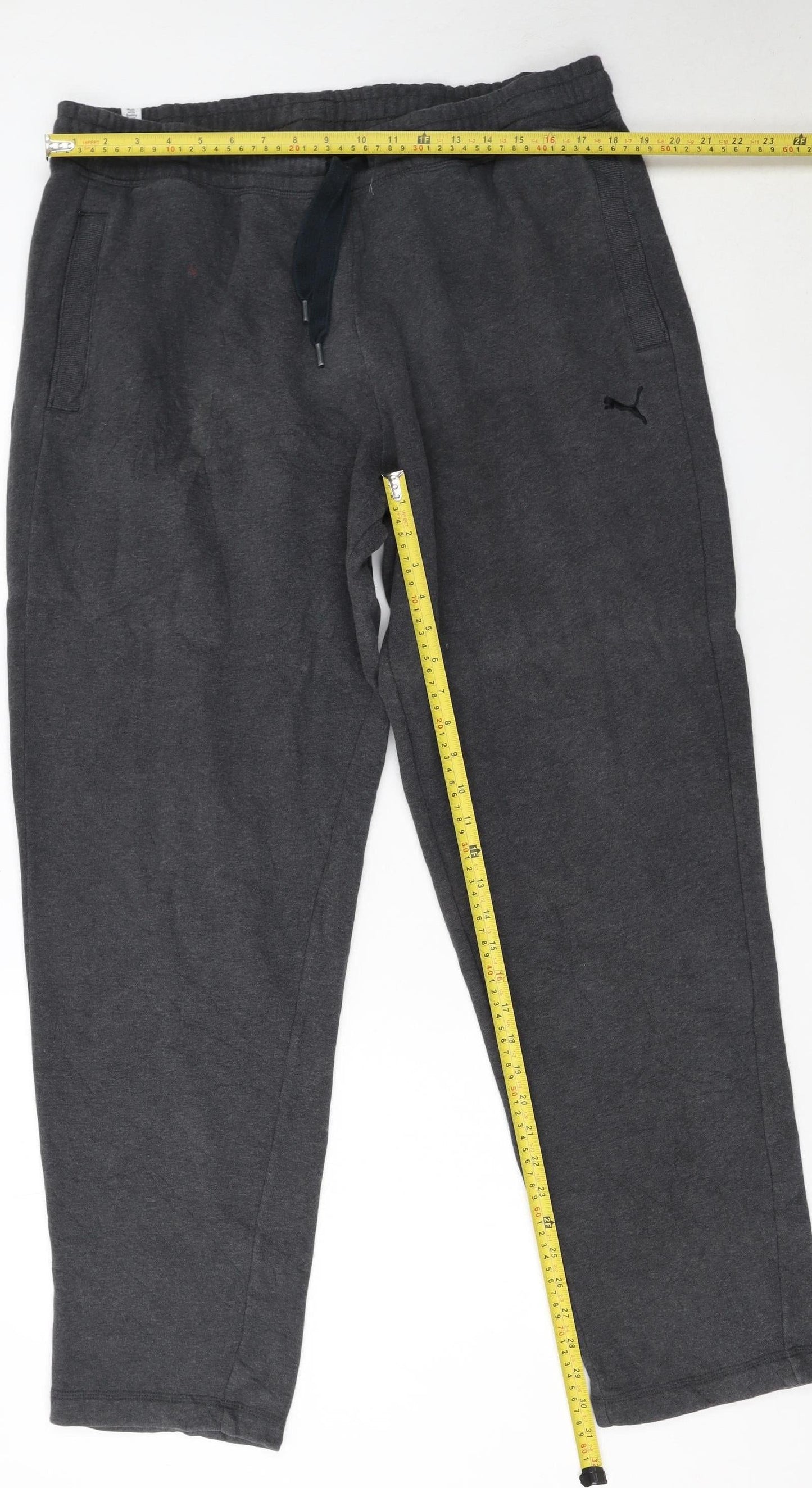 Puma Men's Black XL Fleece Lined Sweatpants Joggers