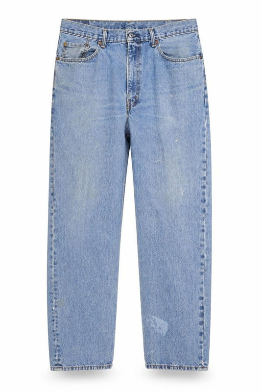 Levi Strauss & Co. Mens Blue 550 Relaxed Fit Straight Jeans W38 L34