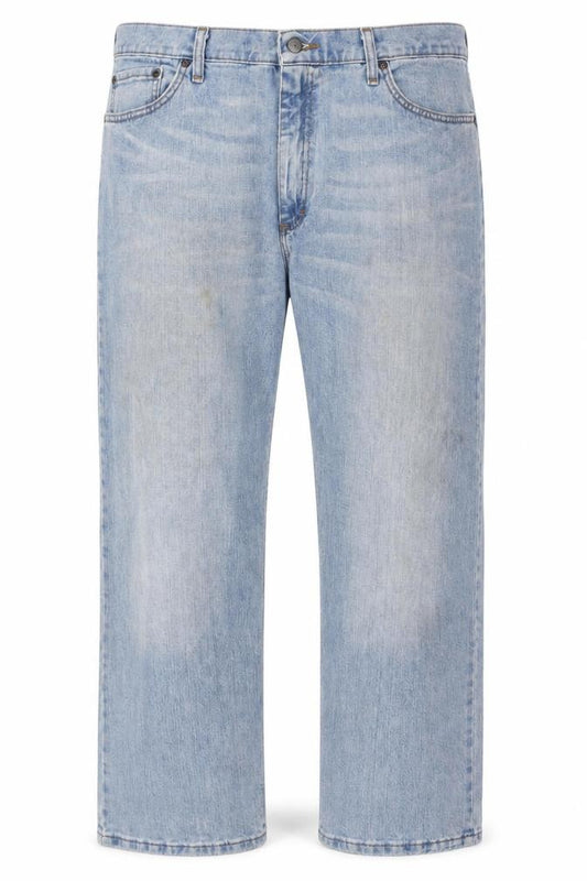 Wrangler Men's Blue Light Wash Straight Denim Jeans 44x30