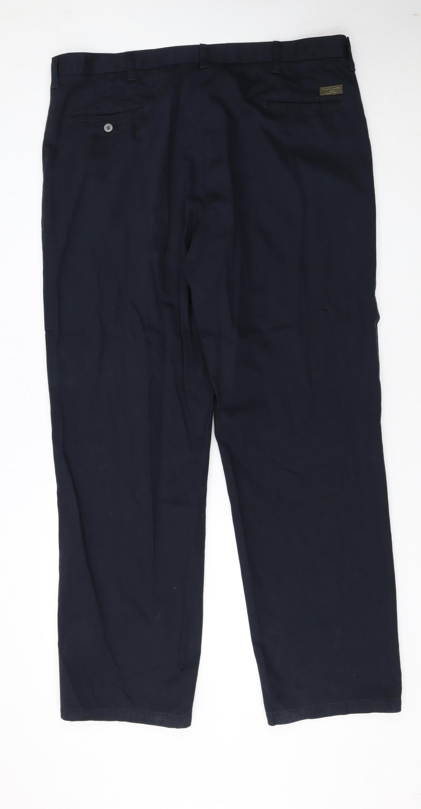 Lee Men's Blue 42x32 Regular Fit Cotton Chino Trousers