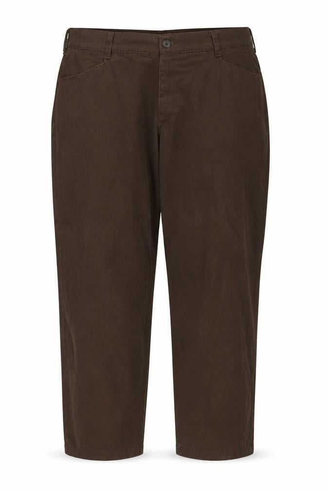 Lee Womens Brown Relaxed Fit Cotton Chino Trousers Size 22W