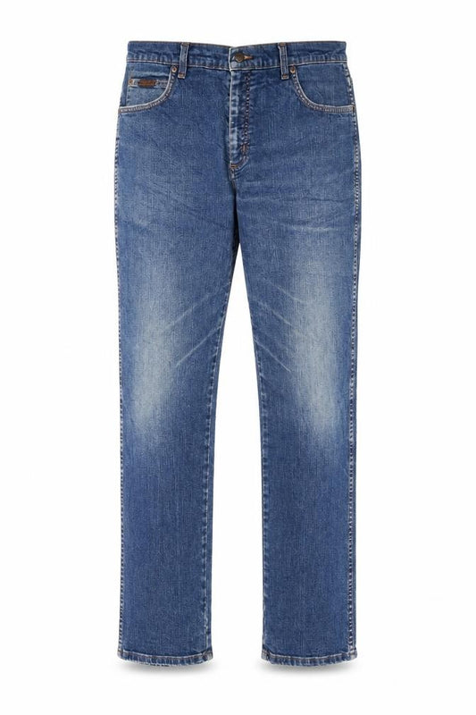 Wrangler Men's Blue Regular Fit Straight Denim Jeans 36x34