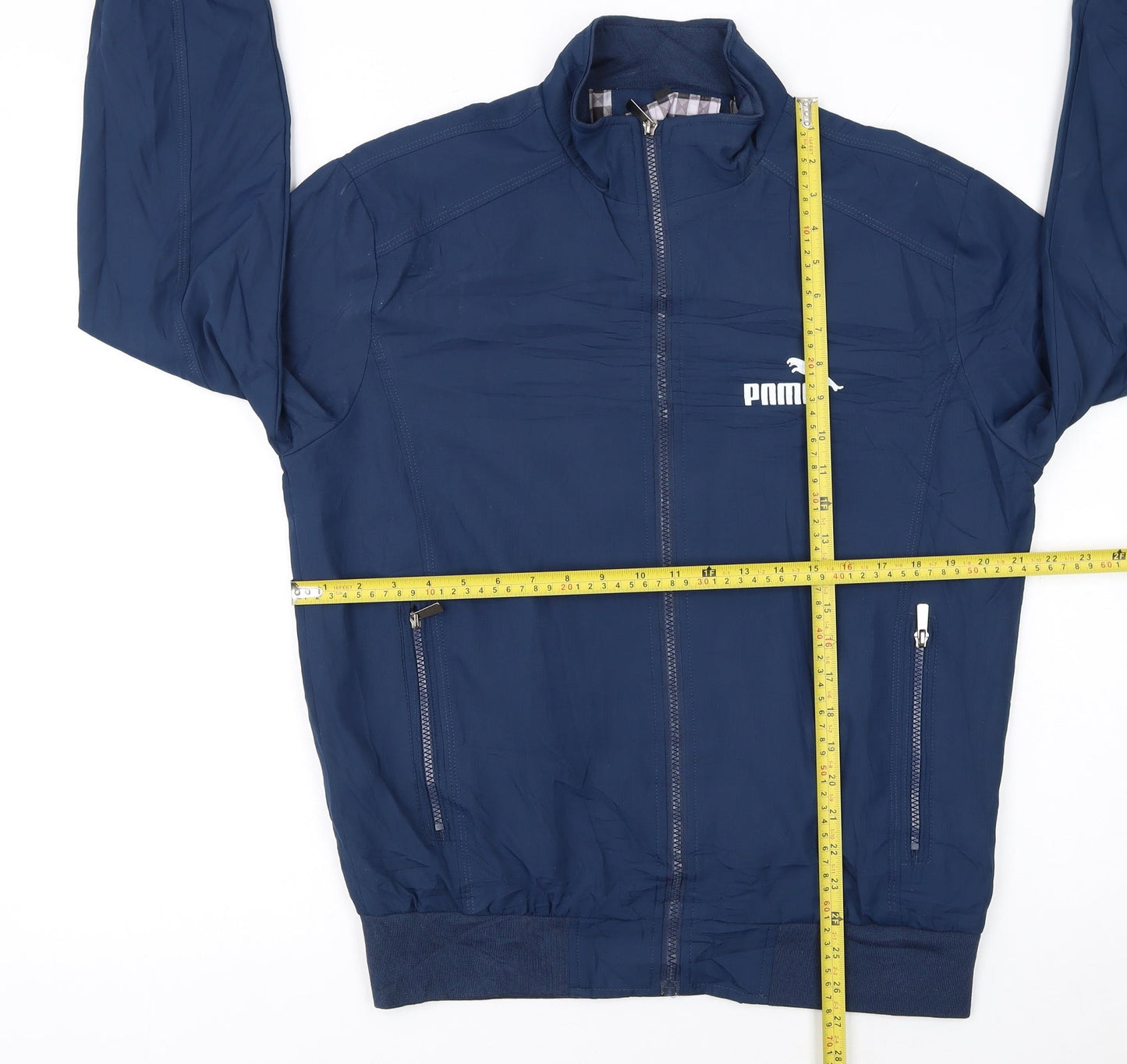 Puma Men's Blue XL Track Jacket Lightweight Zip Activewear