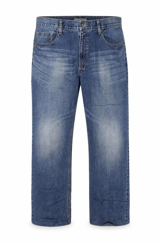 Wrangler Men's Blue Relaxed Straight Denim Jeans 38x30