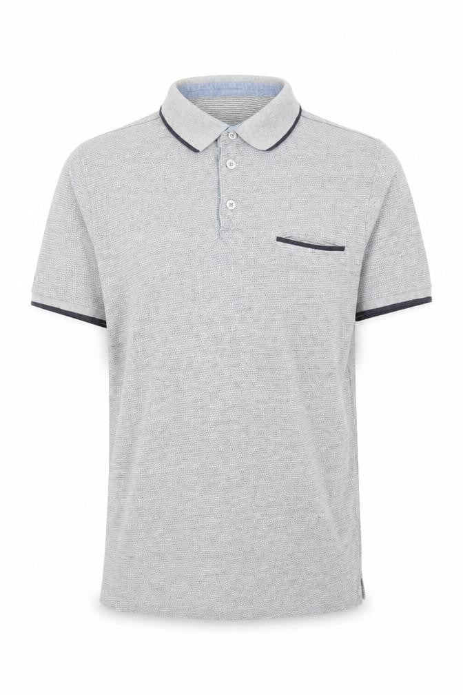 Springfield Men's Grey Slim Fit Polo Shirt Size S