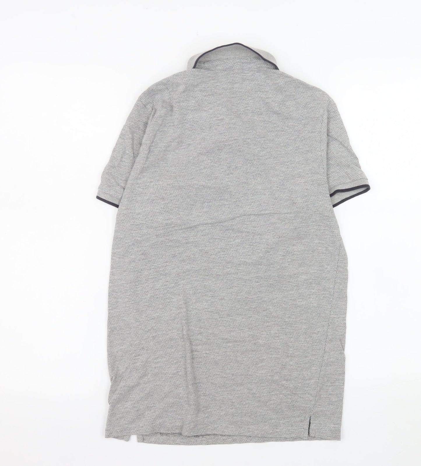 Springfield Men's Grey Slim Fit Polo Shirt Size S