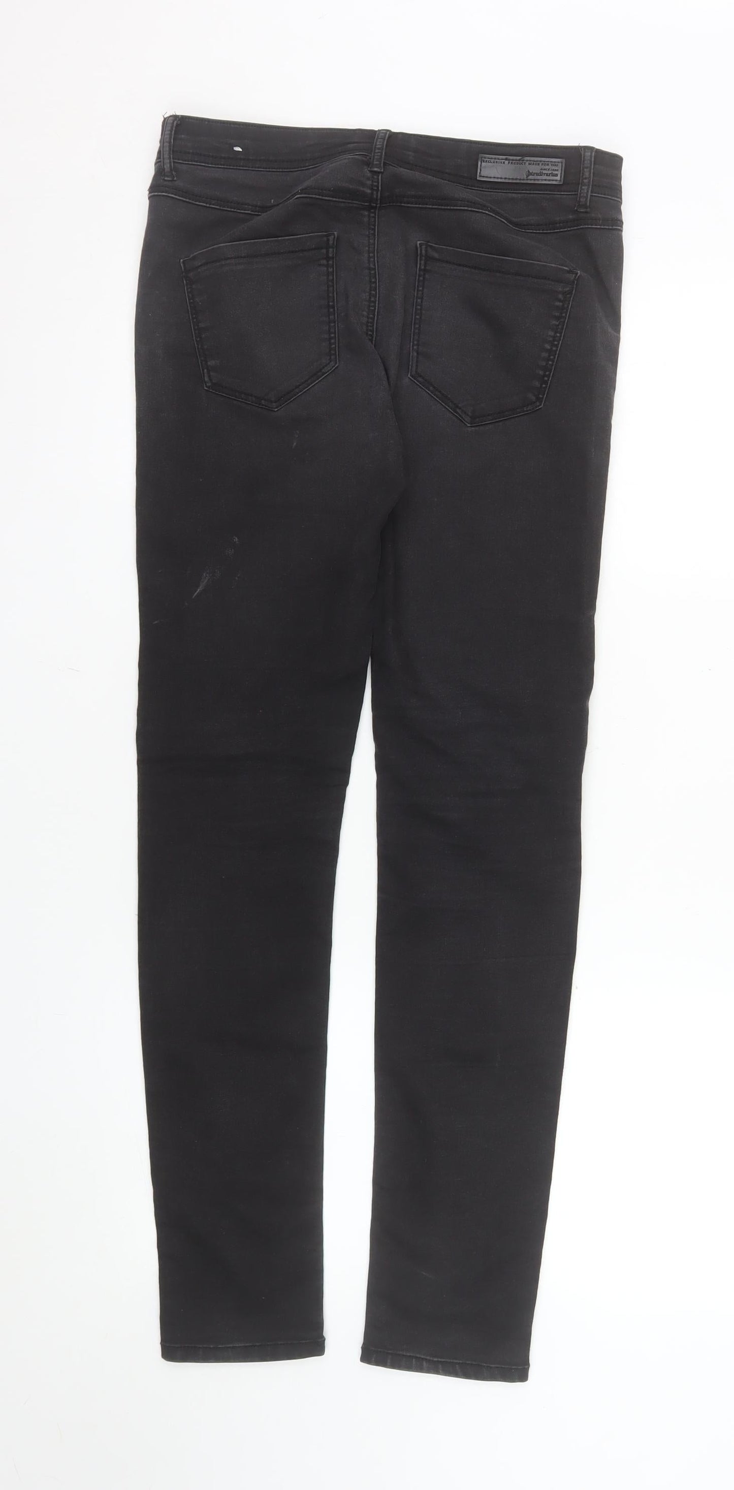 Stradivarius Women Black High Rise Skinny Jeans Size 10