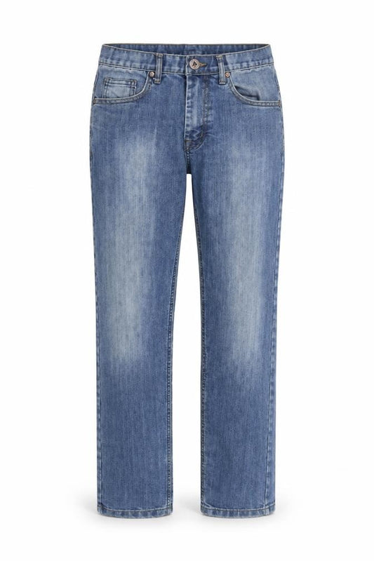 APT Womens Blue Straight Leg Mid Rise Denim Jeans Size 30R