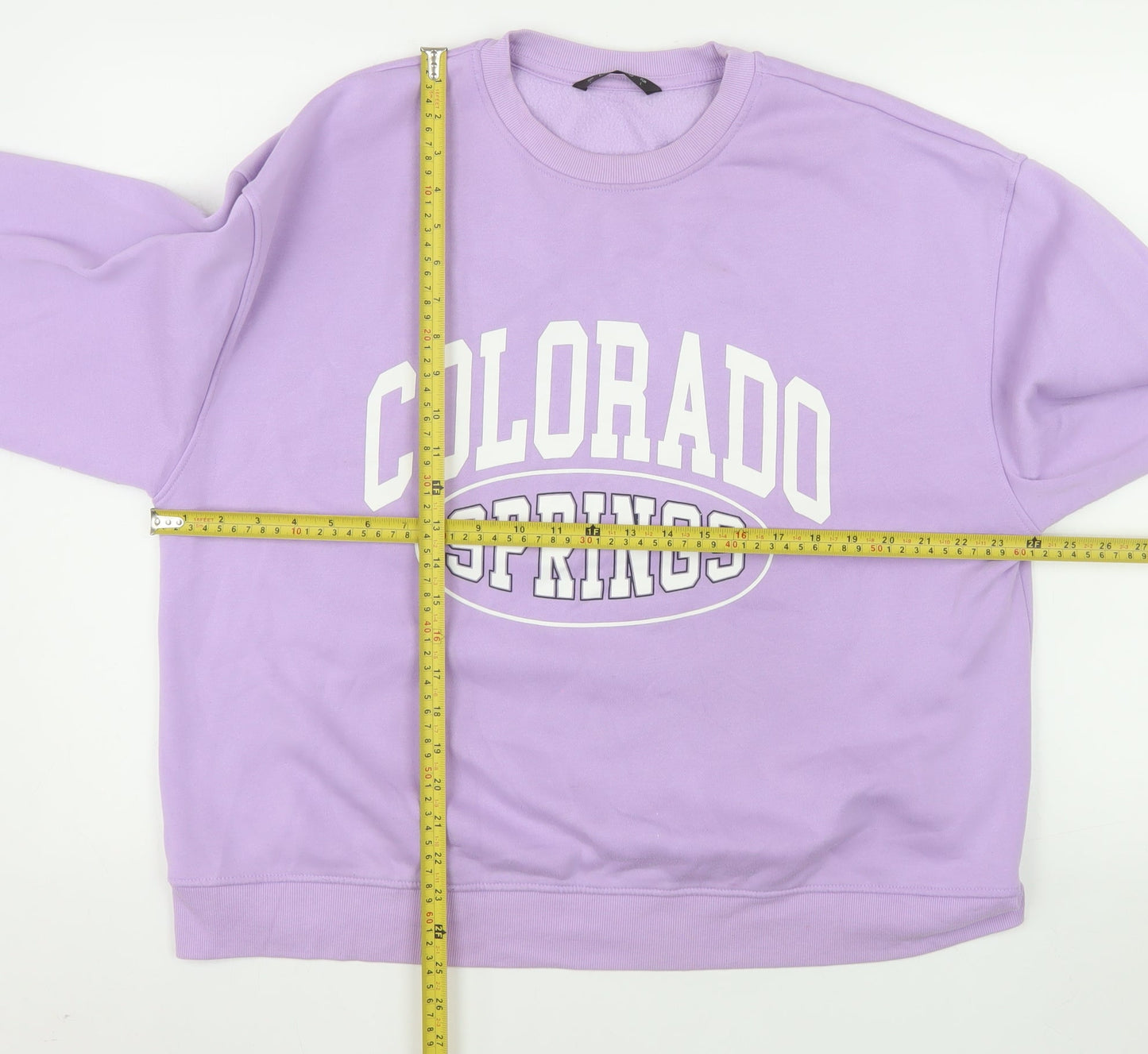Dunnes Stores Womens Purple Colorado Springs Pullover Sweatshirt L
