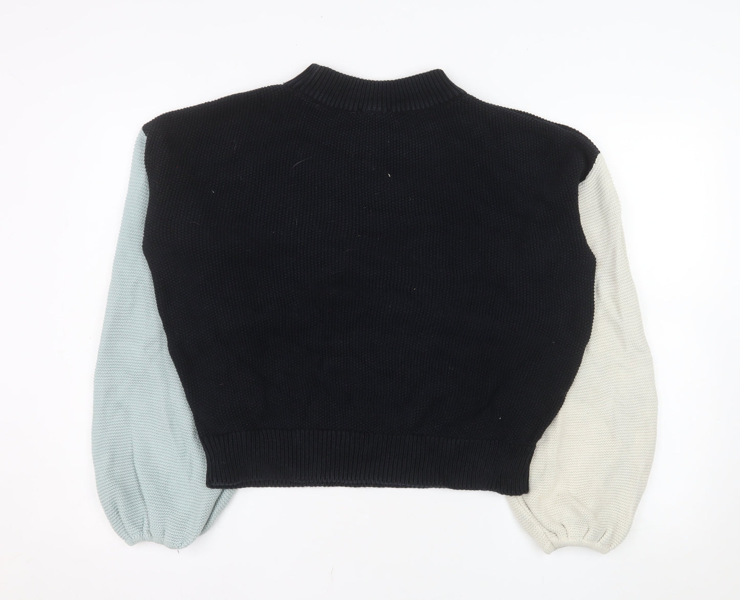 SKFK Womens Multicoloured Cotton Crew Neck Jumper Size 12
