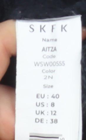 SKFK Womens Multicoloured Cotton Crew Neck Jumper Size 12