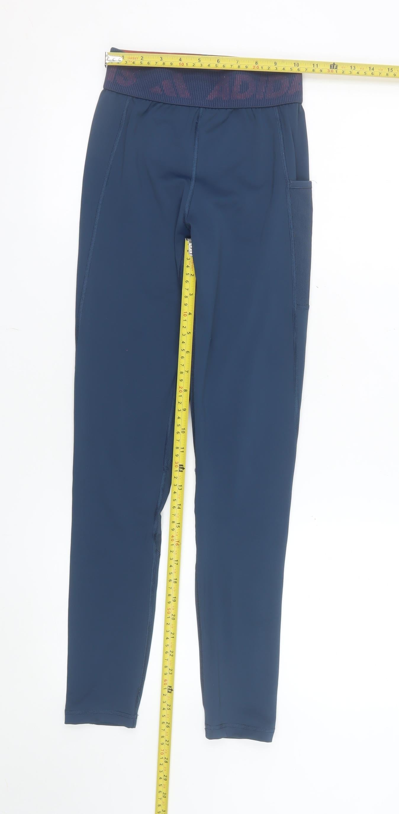 Adidas Womens Blue XS Techfit Primegreen Gym Leggings