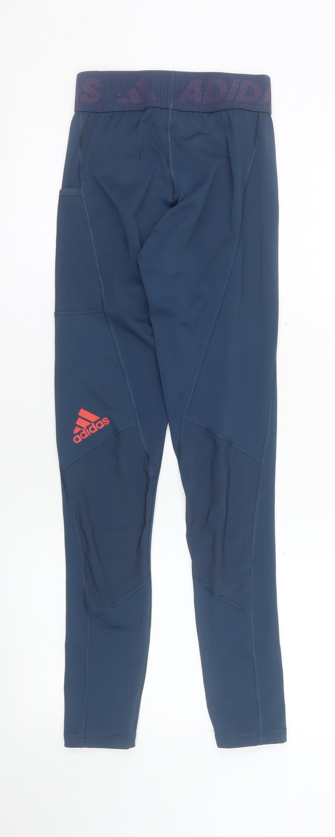 Adidas Womens Blue XS Techfit Primegreen Gym Leggings