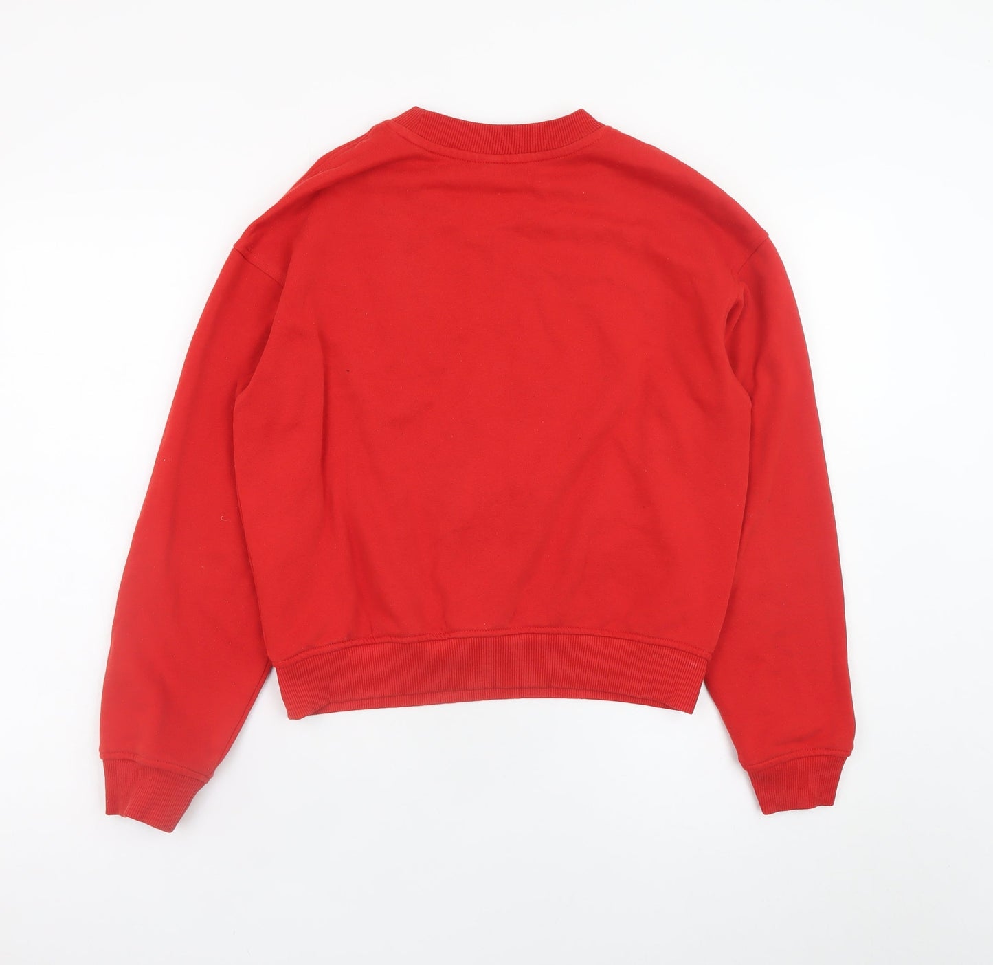 H&M Divided Women's Red Relax Rewind Graphic Sweatshirt Size 8