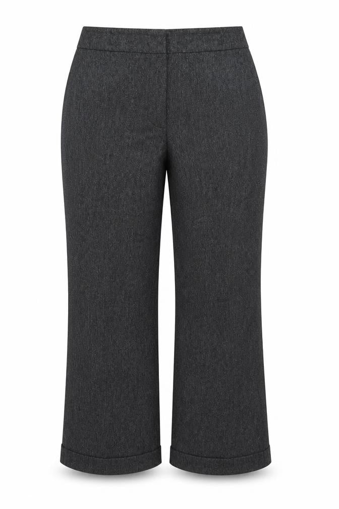 F&F Women Grey Size 18 Wide-Leg Dress Pants