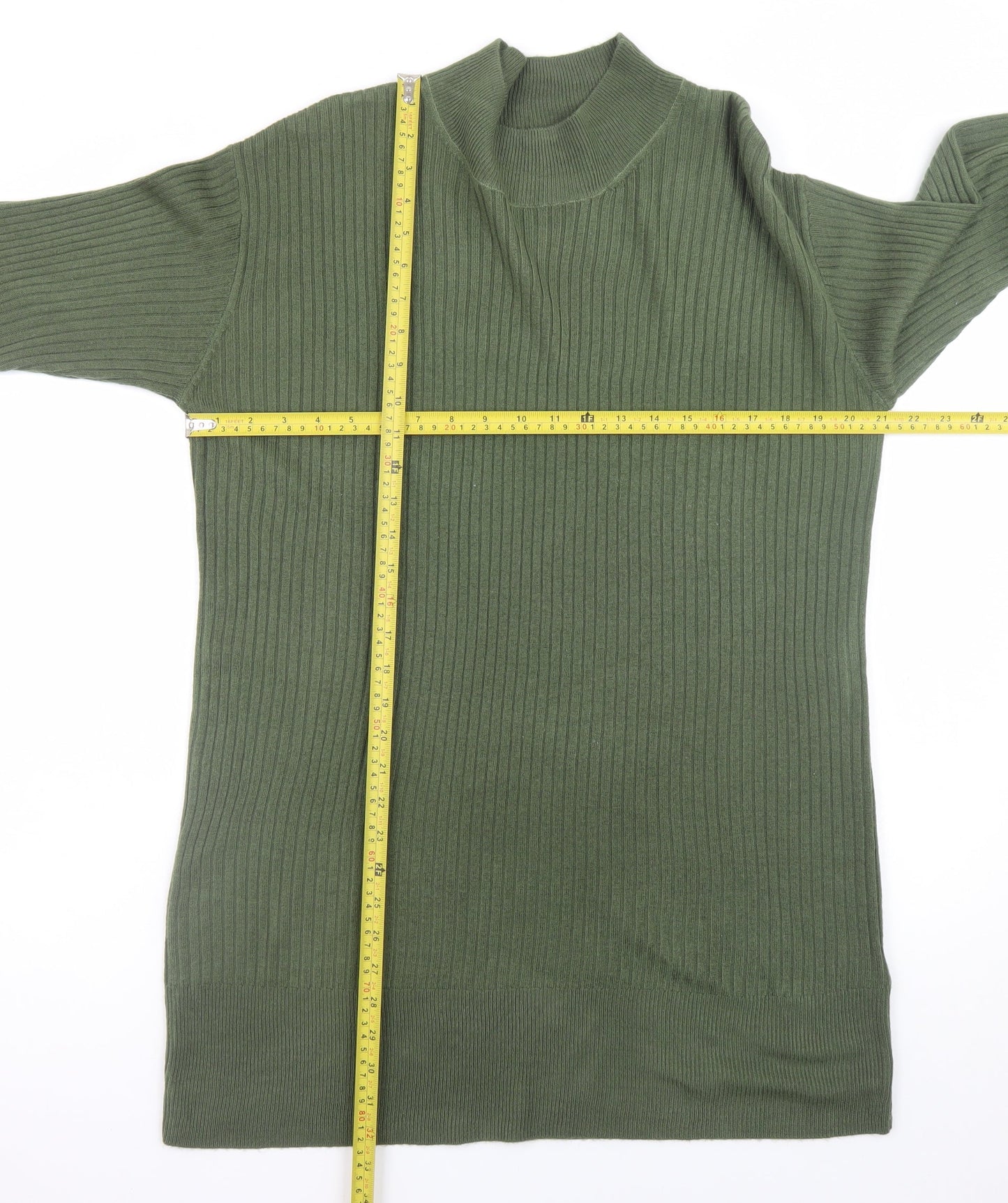 Marks and Spencer Women’s Green Knit Long Sleeve Jumper Dress L