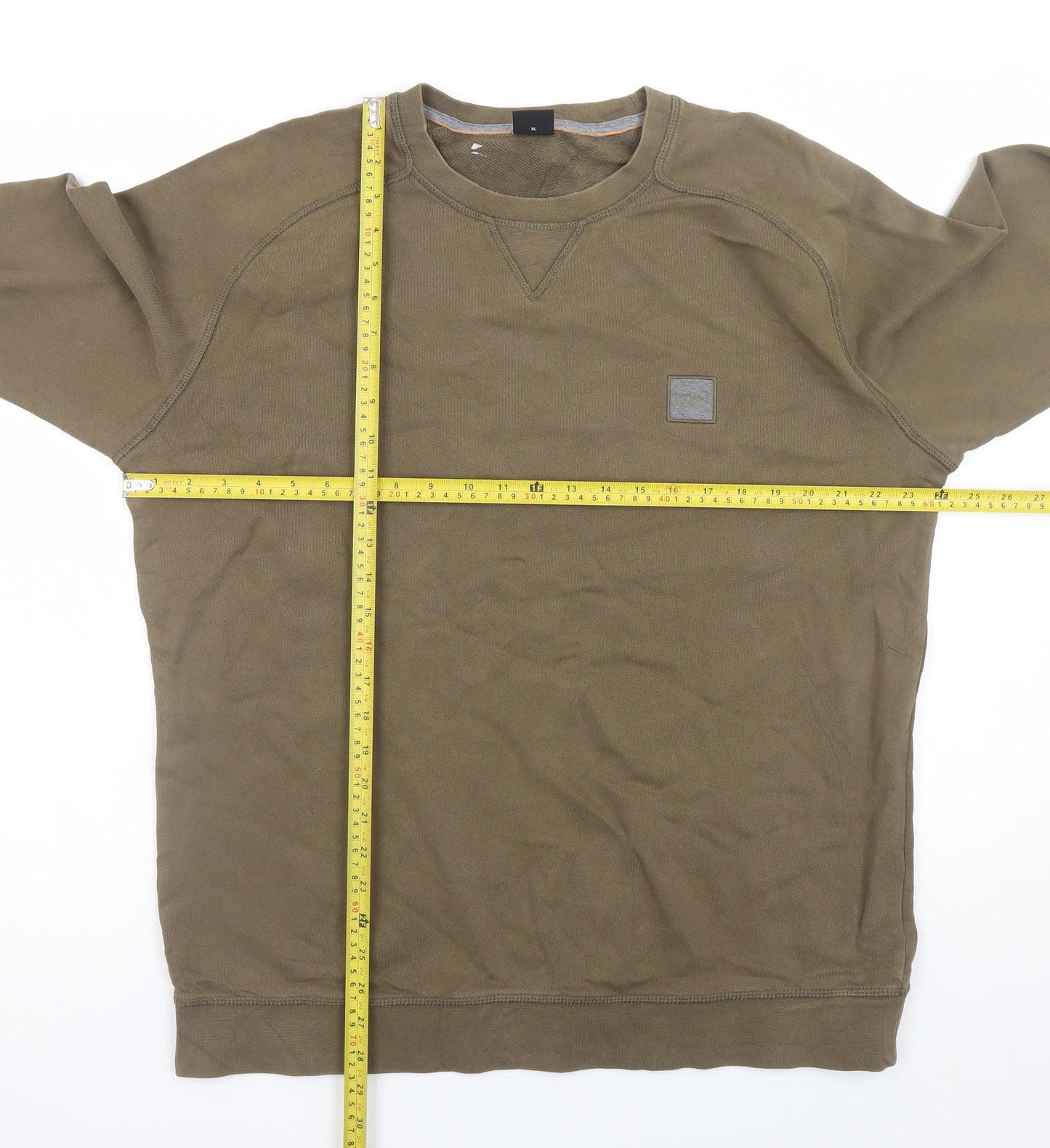 Hugo Boss Men's Brown XL Crew Neck Pullover Sweatshirt
