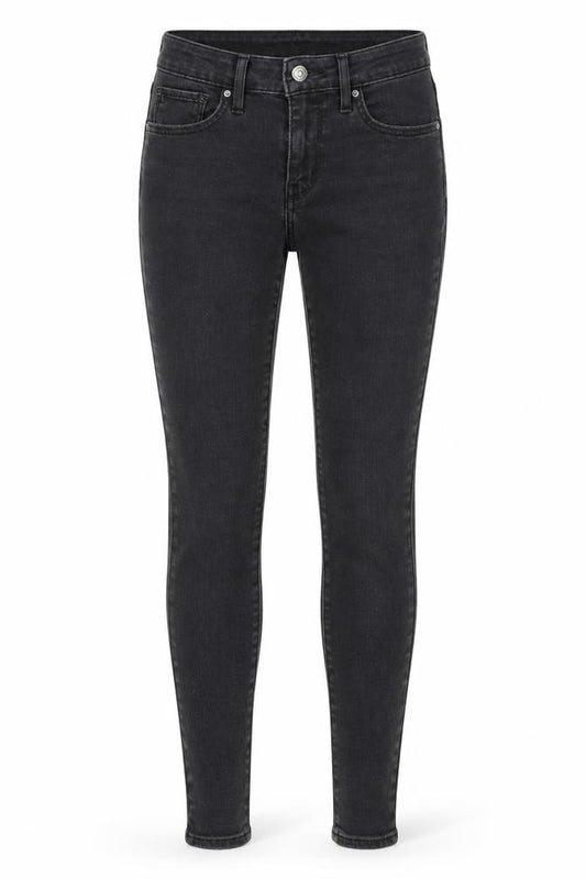 Levi's Women Black Skinny Jeans Size 26 High Rise Denim
