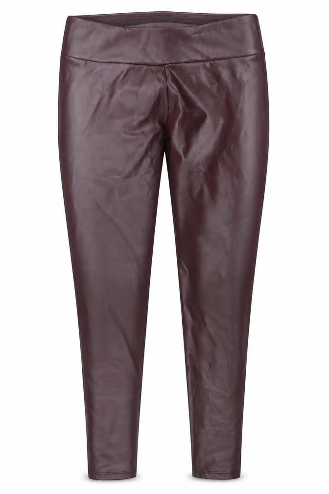 Calzedonia Women's Brown Faux Leather Leggings Size L