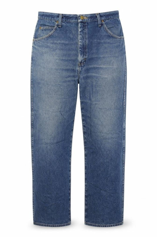 Wrangler Men's Blue Regular Fit Straight Leg Jeans 38x32 Denim