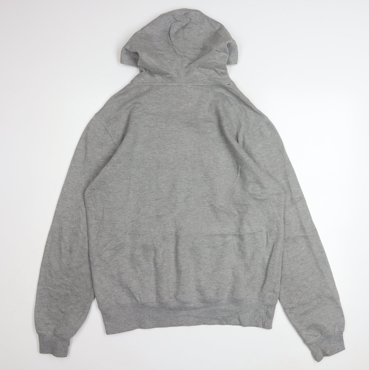 FILA Men's Grey Pullover Logo Hoodie Size S Regular Fit