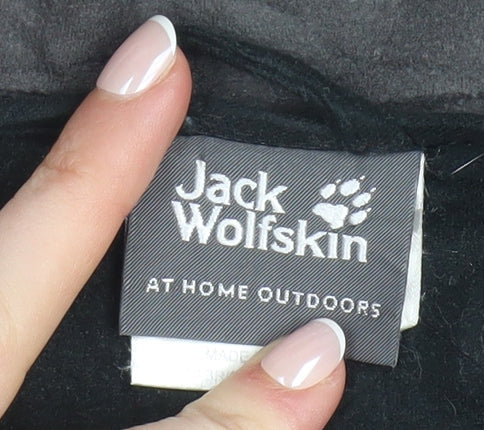 Jack Wolfskin Women Black Softshell Windbreaker Jacket UK 12