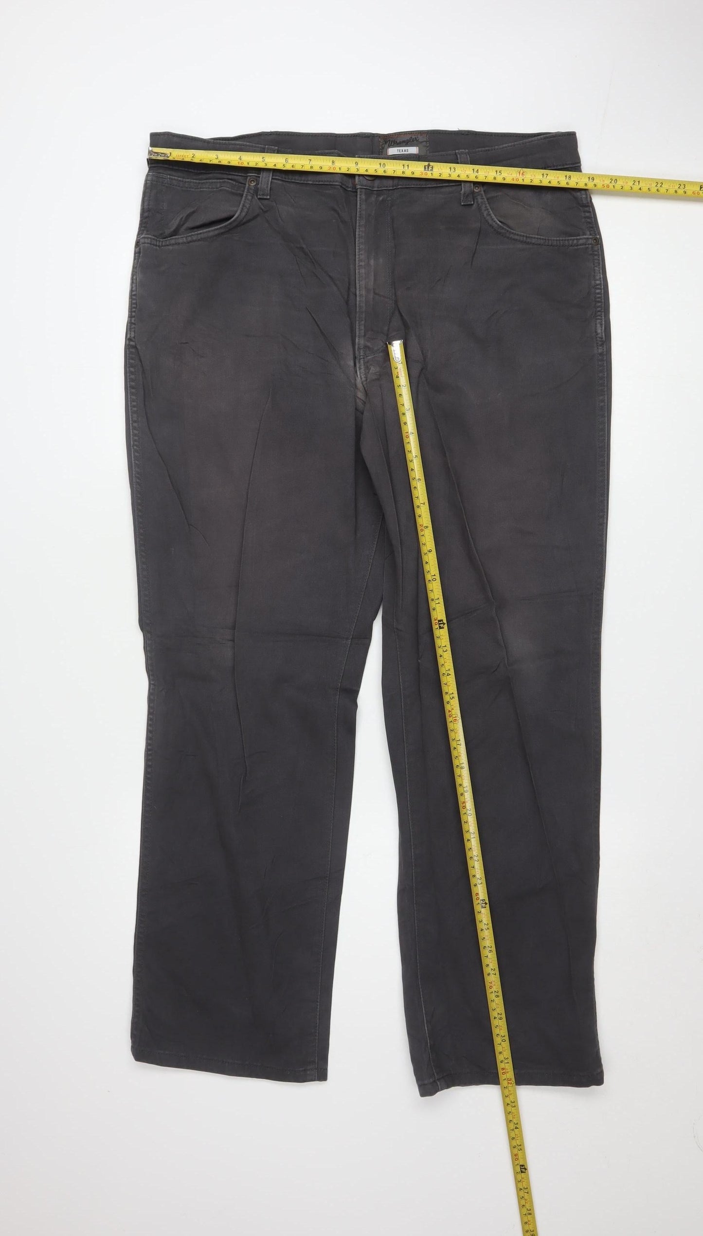 Wrangler Men Grey Texas Stretch Chino Trousers W38 L30 Regular Fit