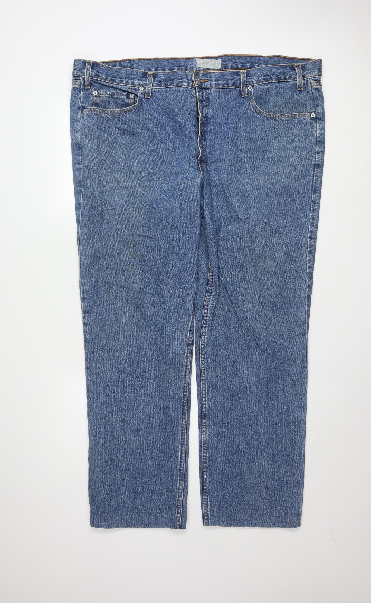 Levi Strauss & Co Men's Blue 46x34 Straight Regular Fit Jeans