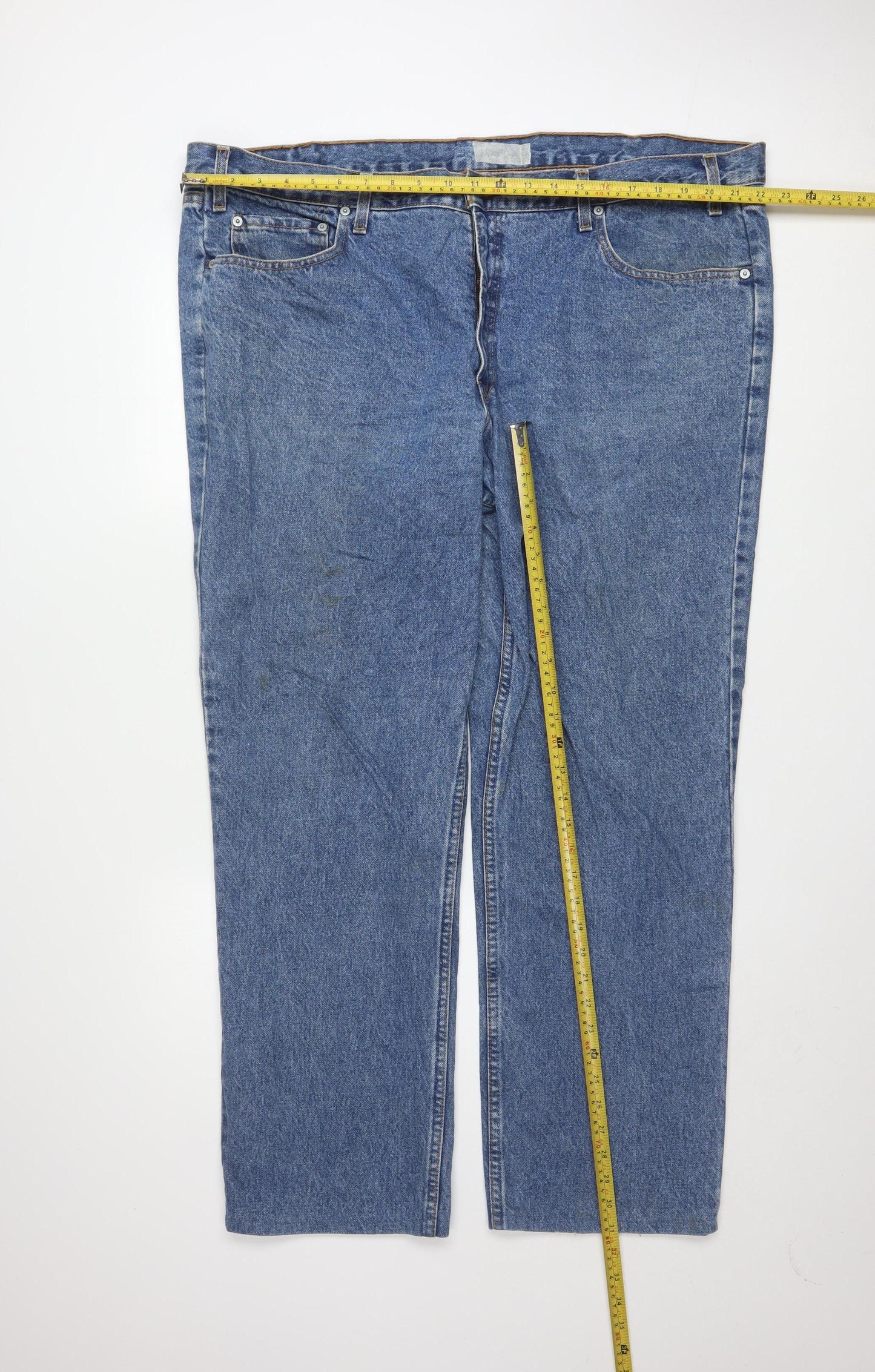 Levi Strauss & Co Men's Blue 46x34 Straight Regular Fit Jeans