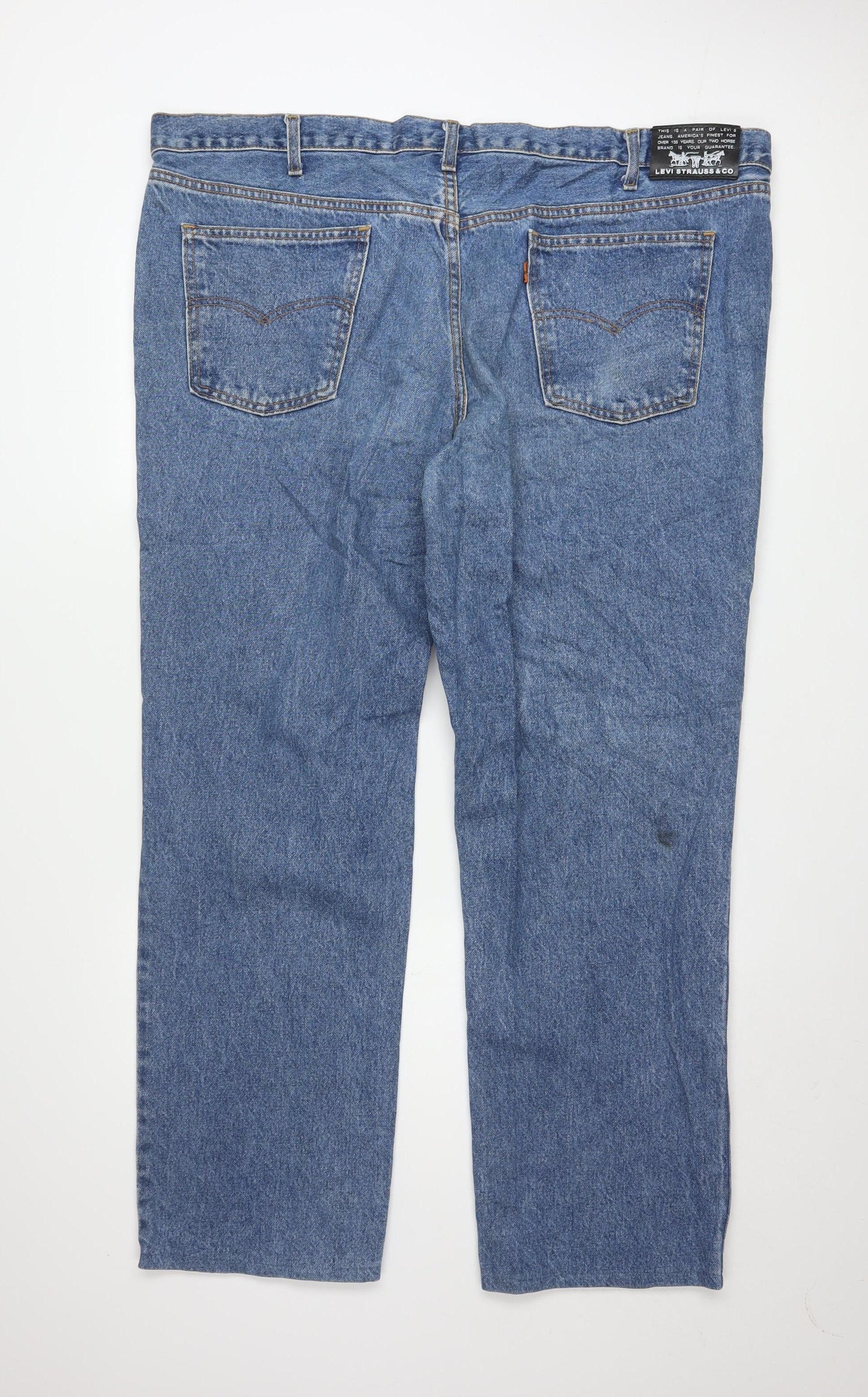 Levi Strauss & Co Men's Blue 46x34 Straight Regular Fit Jeans